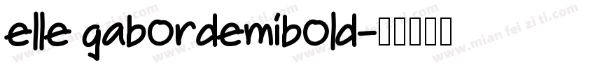 elle gabordemibold字体转换